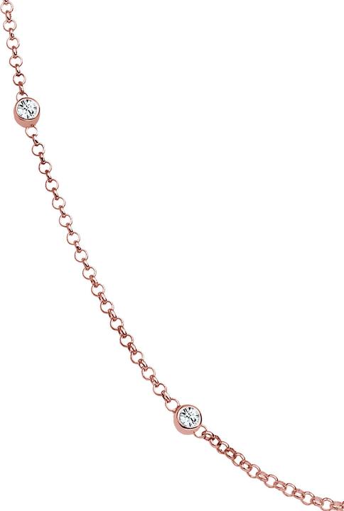 Image du produit Elli Collier Solitaire Basic Cristaux 925 Argent (Argent sterling 925, Cristal de verre, 45 cm)