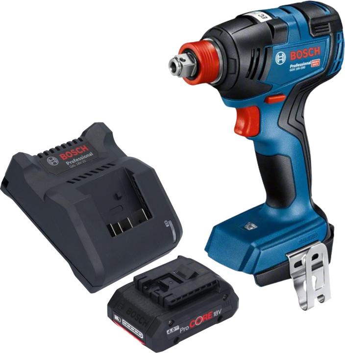 Actual product image Bosch Professional Bosch GDX 18V-200 Professional cordless impact wrench 18 V 200 Nm brushless + 1x ProCORE (Rechargeable battery operated)