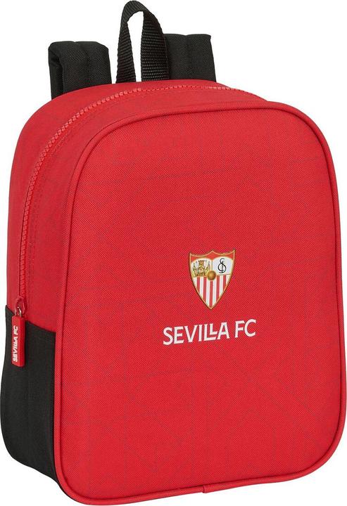 Sevilla Fútbol Club Schulrucksack Schwarz Rot 22 x 27 x 10 cm