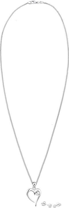 Immagine prodotto Elli Set di gioielli Cuore Solitario Zirconia In Love Argento 925 (Argento 925)