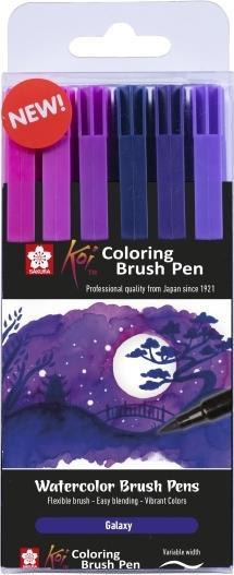 Produktbild Sakura Koi Coloring Brush Pen set Galaxy | 6 colours (Galaxy, 224 x)