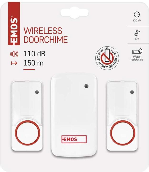 Image du produit Emos Drahtlose Türklingel P5750.2T
