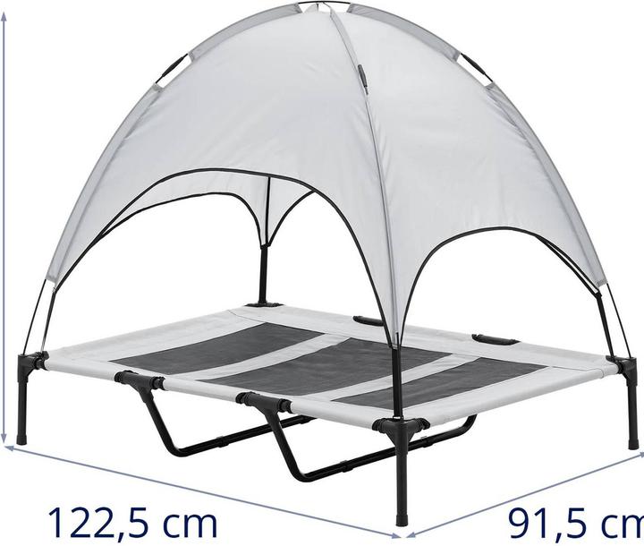 Actual product image Wiesenfield Cat and dog couch with roof - 122.5 x 91.5 x 109 cm - grey (Cat, Dog)