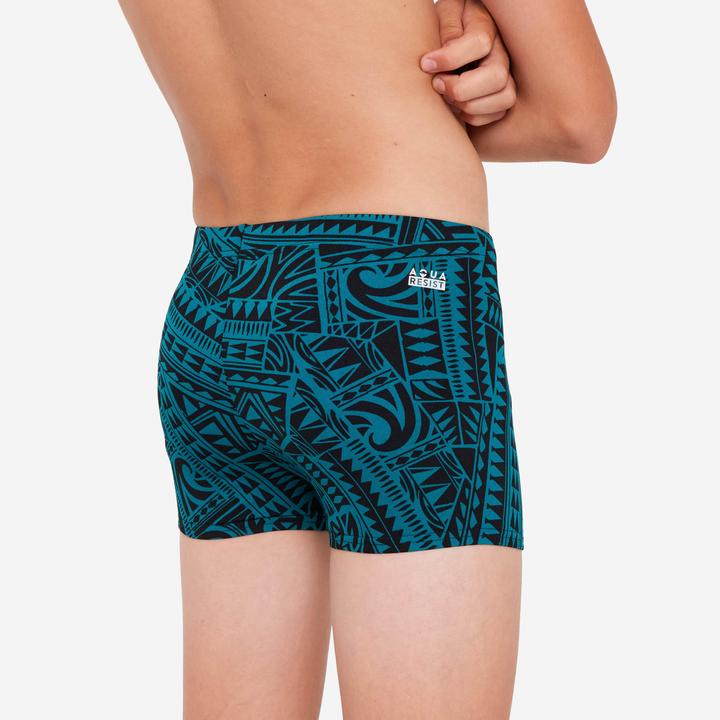 Produktbild Nabaiji Badehose Boxer Jungen - 500 Fitib Fatu grün (10, 11, 12)