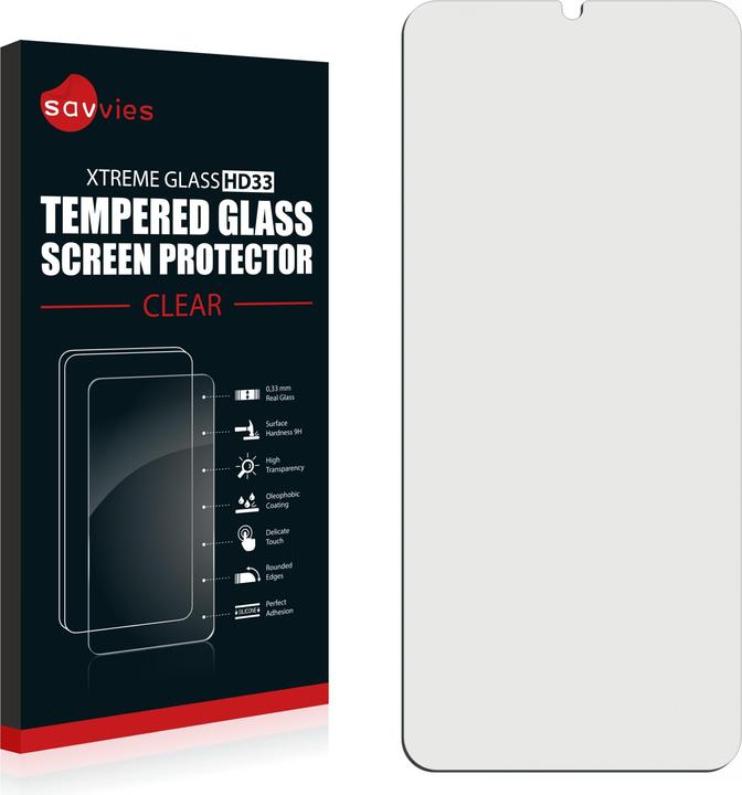 Actual product image Savvies Tempered Glass (1 Piece, Samsung Galaxy A02s)