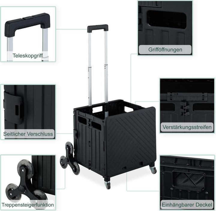 Image du produit Relaxdays Chariot-de-courses