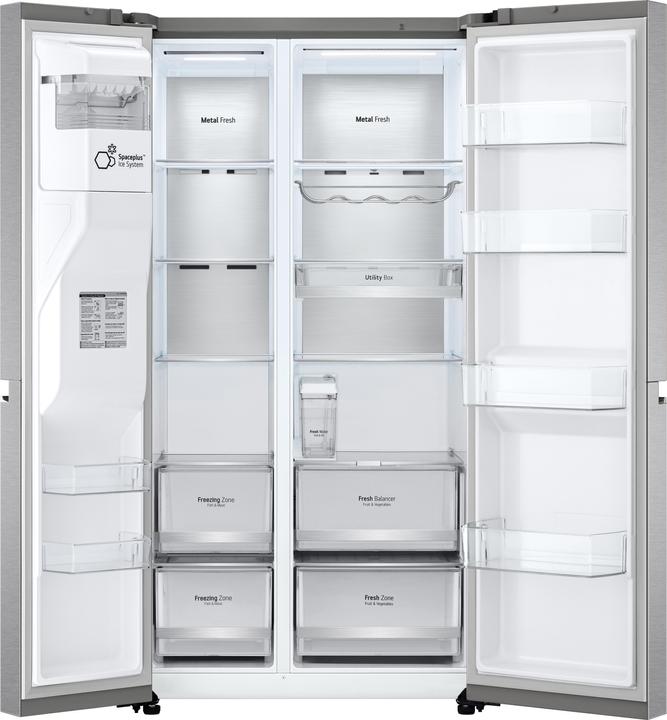 Produktbild LG GSLV91MBAD Side-by-Side Kühlkombination Freistehend D Edelstahl (635 l)