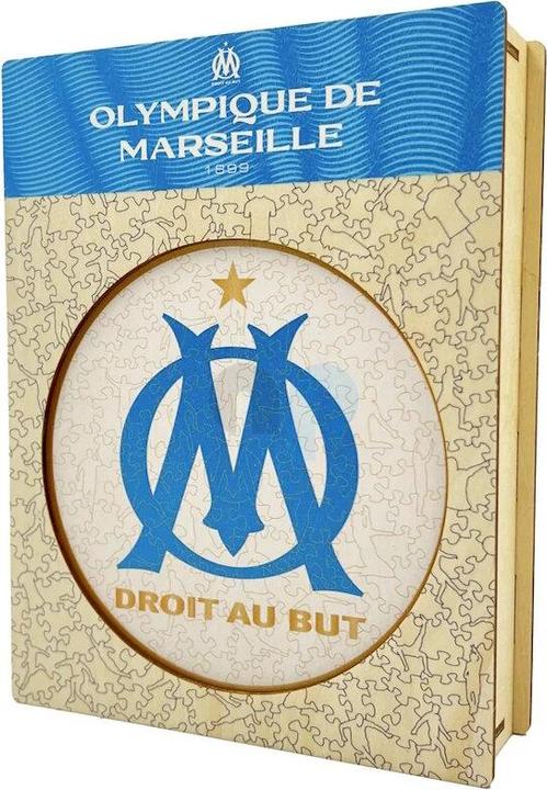 Iconic Olympique Marseille - logo - wooden puzzle size L (500 pieces) (500 pieces)