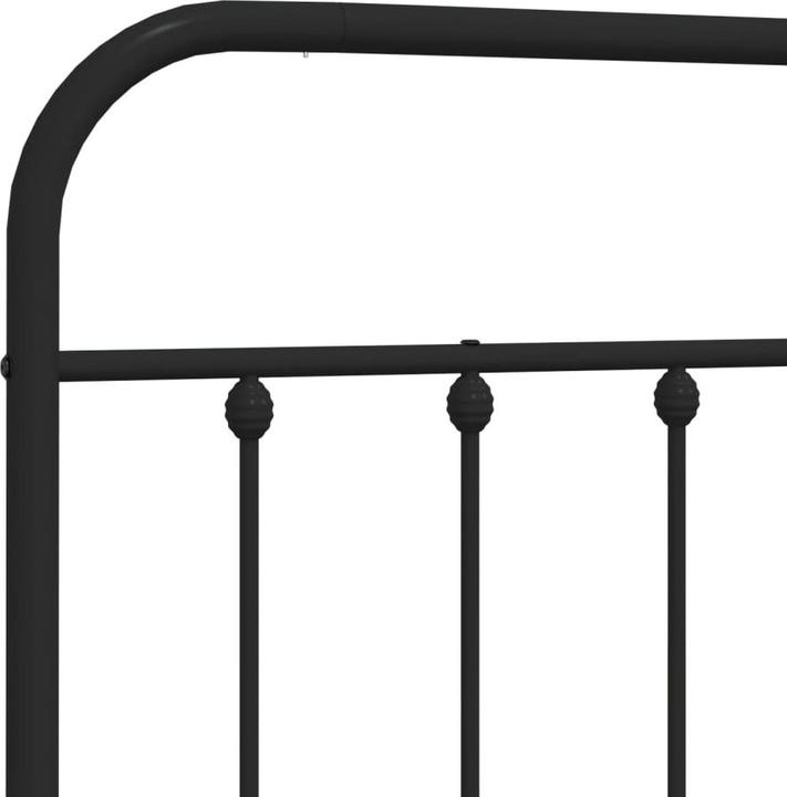 Image du produit VidaXL Kopfteil Metall Schwarz 120 cm, Farbe: Schwarz, Material (125 x 3 x 100 cm)