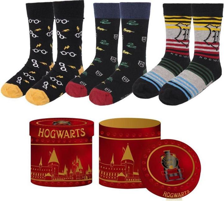 Cerda HARRY POTTER - Pack de 3 Paires de Chaussettes (Taille 36-43) (3er Pack, 36 - 45)