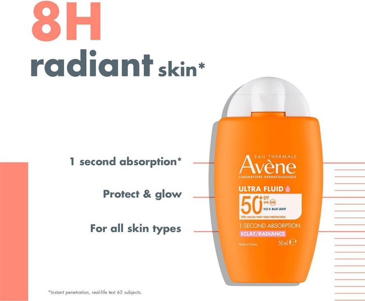 Immagine prodotto Avène Sun Ultra-Fluid Radiance SPF50+ 50ml (Crema solare viso, SPF 50+, 50 ml)