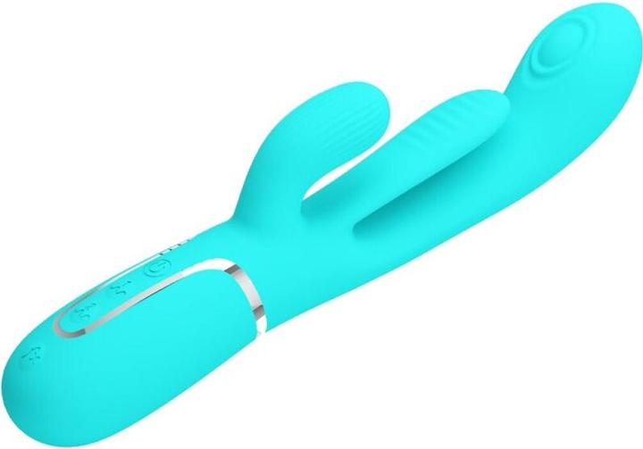 Actual product image Pretty Love - Shania Triple Rabbit Multifunktionsvibrator 3 In 1 Blau
