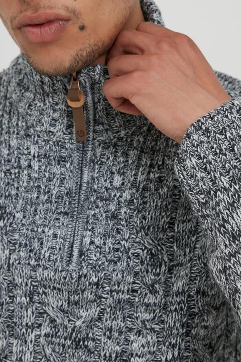 Image du produit Solid Pankraz Pull En Grosse Maille À Col Camionneur Pull-Over Pour Homme 100% Coton Imprimé (S)