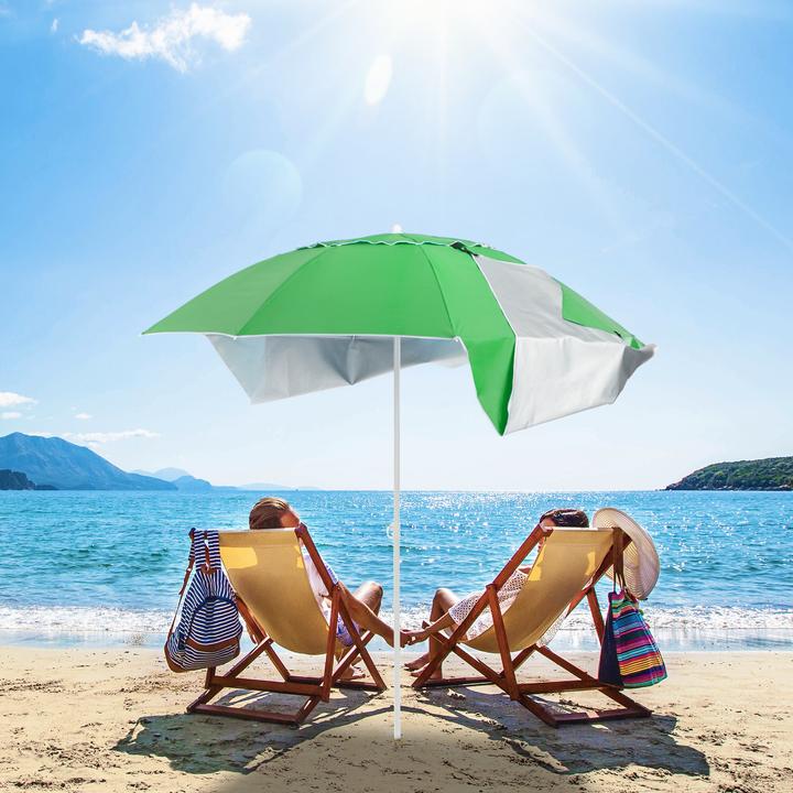 Actual product image Relaxdays Parasol beach shell (1.75 m)