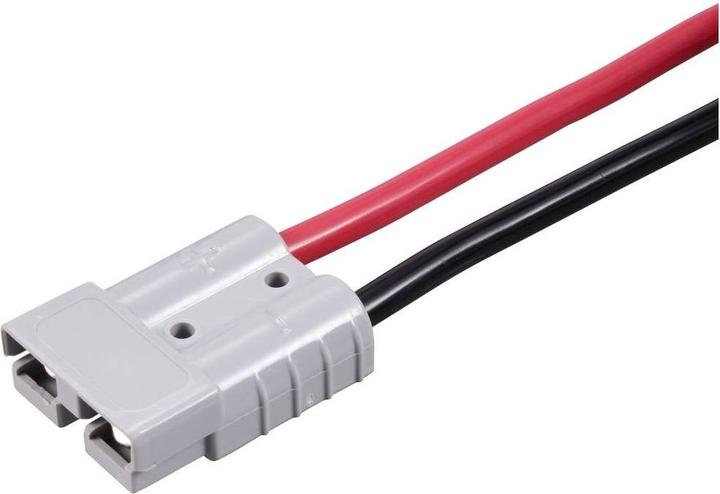 Actual product image Tru Components Hochstrom Batteriesteckverbinder Verlängerungskabel 1 m TC-12195680 Schwarz, Ro