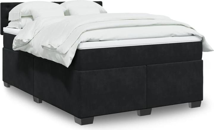 VidaXL Bo x letto a molle con materasso 160 x 200 cm in velluto (160 x 200 cm, 160 x 200 cm)