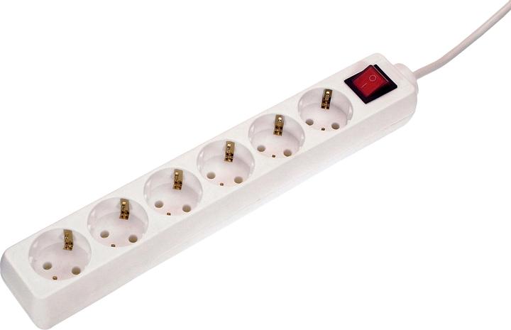 Actual product image As - Schwabe Socket strip (6 x, CEE 7/3, 1.40 m)