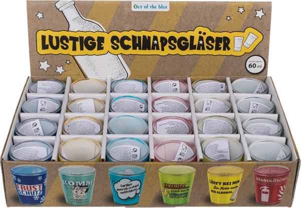 Produktbild Accentra Lustige Schnapsgläser Shooter-Gläser (0.60 dl, 24 x, Schnapsgläser + Shotgläser)