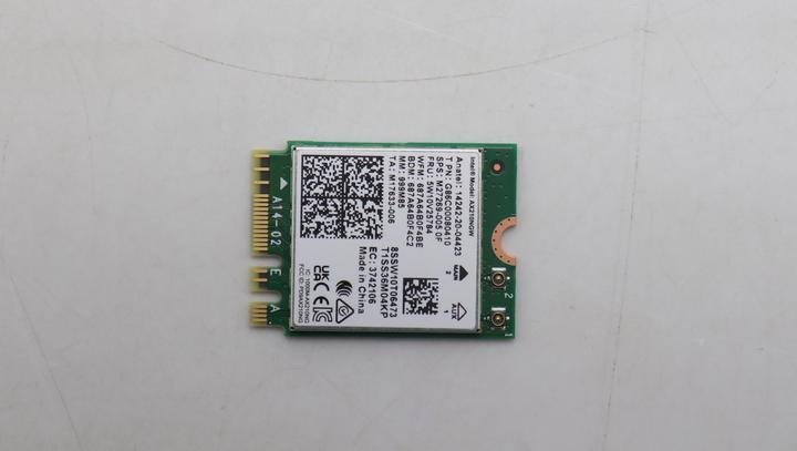 Actual product image Lenovo Intel Wi-Fi 6E AX210 M.2