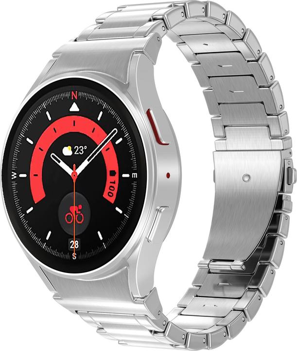 Actual product image Pedea Titanium watch strap (20 mm, Titanium, Galaxy Watch 4, Galaxy Watch 6, Galaxy Watch 5)