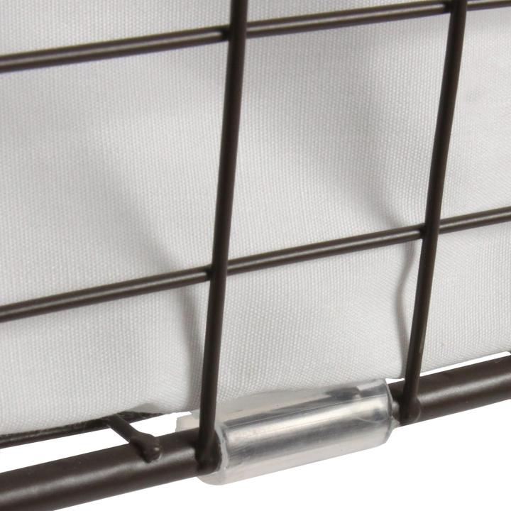Image du produit Swisshandel24 Lot de 4 paniers à étagères Tanta, panier de salle de bain Panier d'armoire Rangement, métal avec