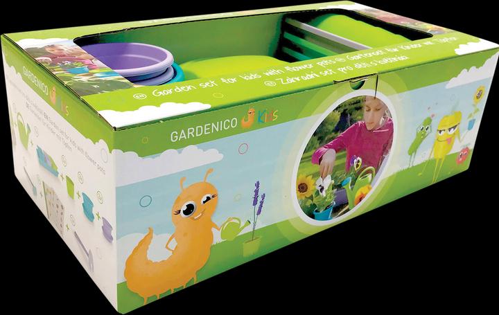 Actual product image Gardenico Kids large garden set with garden tools and pots for children