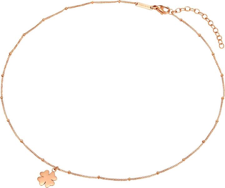 Immagine prodotto Eastside Catena da donna a quadrifoglio in acciaio inox oro rosa 40,0 cm di base + 5,0 cm di estensione - (Acciaio inossidabile, 40 - 45 cm)