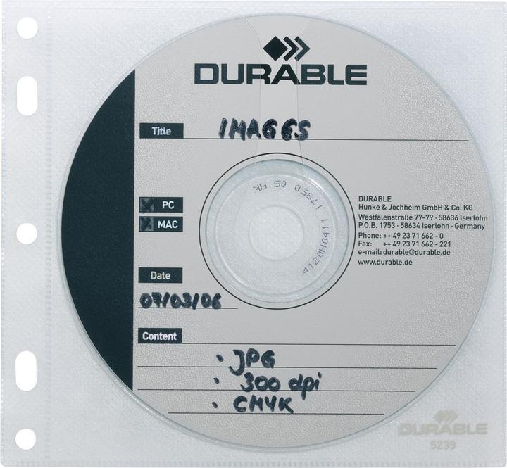 Actual product image Durable CD/DVD COVER Pocket (CDs, Plates)