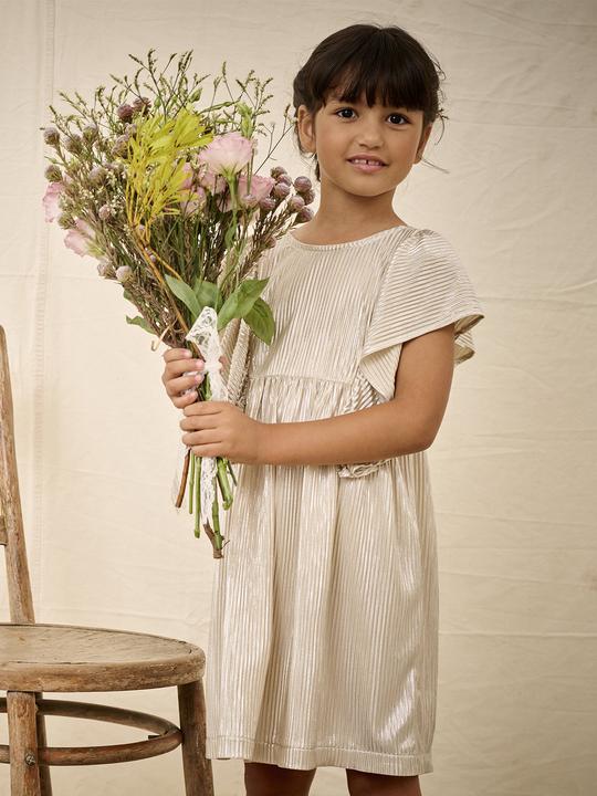 Actual product image Vertbaudet Mädchen Festkleid mit Schmetterlingsärmeln aus Lamé (86)