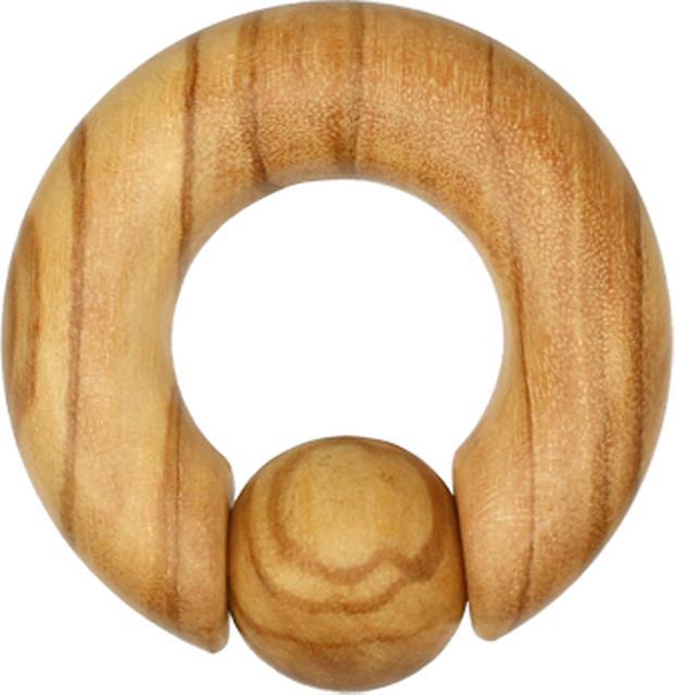 Immagine prodotto Star Piercing Anello di chiusura a sfera in legno d'ulivo (Organico, senza ottone)
