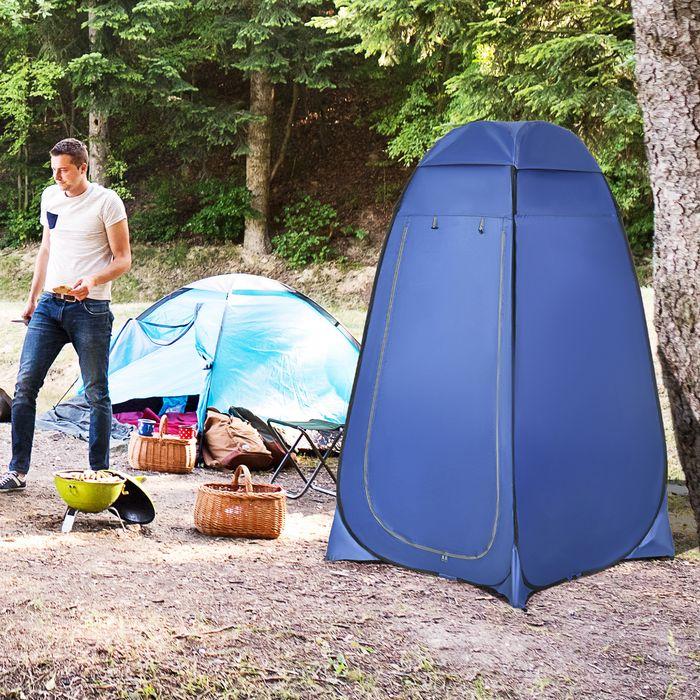 Produktbild Swisshandel24 Pop up Toilettenzelt Mobiles Camping Duschzelt Umkleidezelt mit Innentasche Duschkabine Wasserfest P (1 Person)