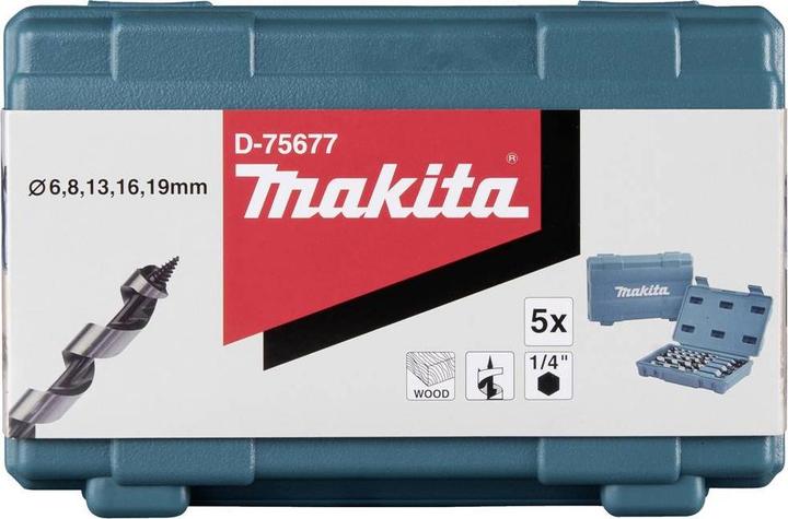 Actual product image Makita Serpentine drill set (19 mm, 6 mm, 16 mm, 8 mm, 13 mm)