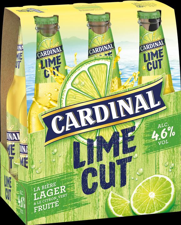 Actual product image Cardinal Lime Cut (6 x 33 cl)
