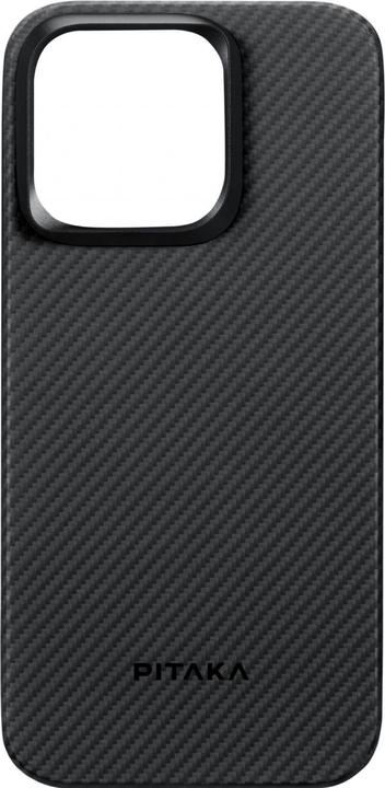Image du produit Pitaka MagEZ Étui pour iPhone 15 Pro (Noir/Twill gris) 600D (Apple iPhone 15 Pro)