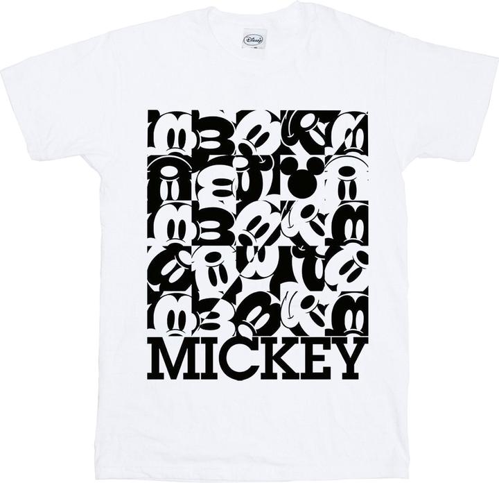 Actual product image Disney Womens/Ladies Mickey Mouse Grid Cotton T-Shirt (S)