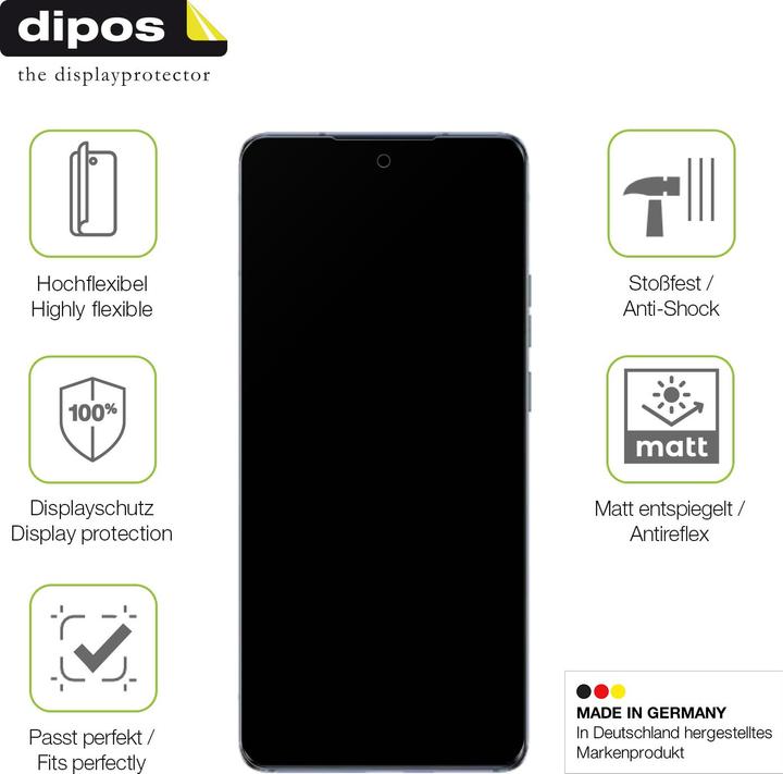 Actual product image Dipos Full Cover Screen Protector Matte (1 Piece, Motorola Edge 40)