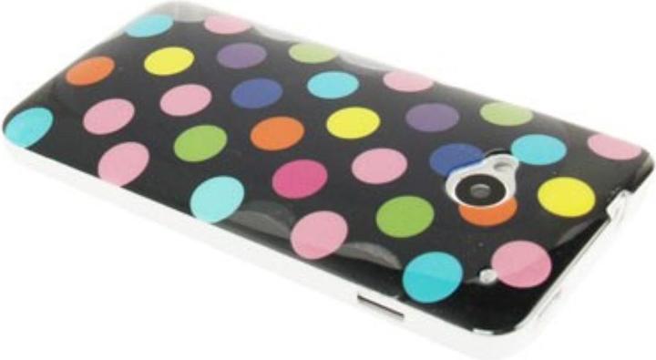 Actual product image König Design Protective cover TPU Case for mobile HTC One M7 Black / Colourful (HTC One M7)