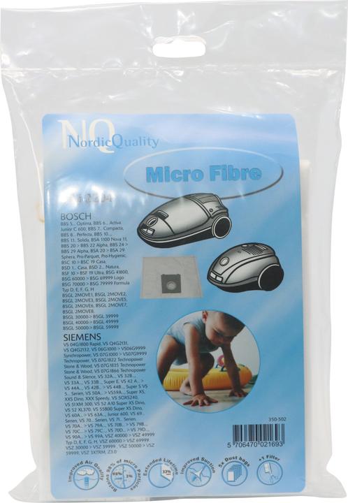 Image du produit Nordic Quality MSI 2204 Vacuum cleaner bags, 5 sacs + 1 filtre (6 x)