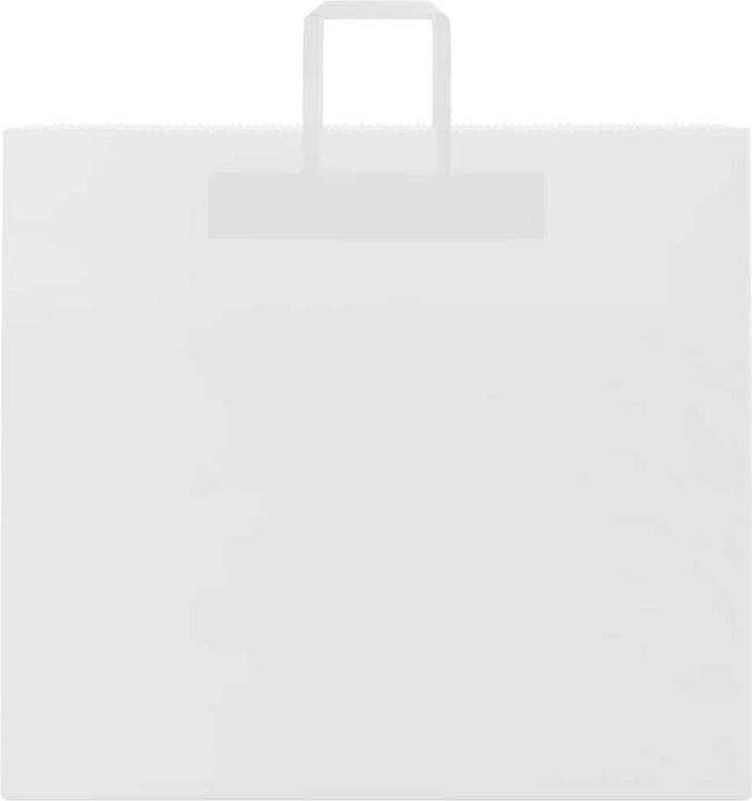 Immagine prodotto VidaXL Sacchetti di carta kraft 250 pezzi con manico Bianco 54x15x49 cm Sacchetto di carta (Borsa da regalo, 250 x)