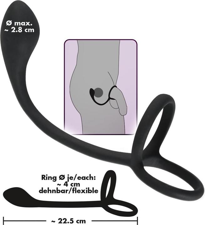 Actual product image Black Velvets Cock & Ball (4 cm)