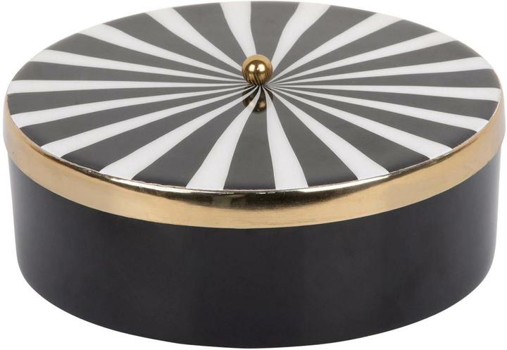 Produktbild present time Vorratsdose Candy Swirl 2.3 l, Schwarz/Weiss (2.30 l)