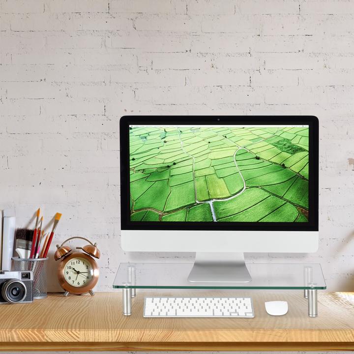 Actual product image Relaxdays Glass Display Stand, TV Pedestal