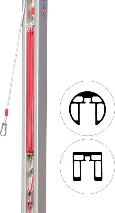 Sport-Thieme Ersatzspannvorrichtung Flaschenzug für Pfosten 80x80 mm und ø 83 mm