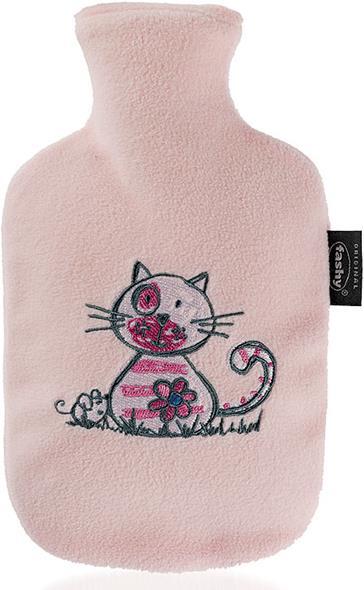 Immagine prodotto Fashy Borsa dell'acqua calda con copertura in pile rosa (0.80 l)