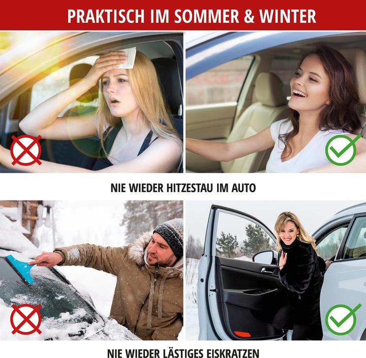 Produktbild Walser Premium Thermoscheibenschutz mit Seitenspiegelabdeckung, PKW-Frontscheibenabdeckung 147x120 cm