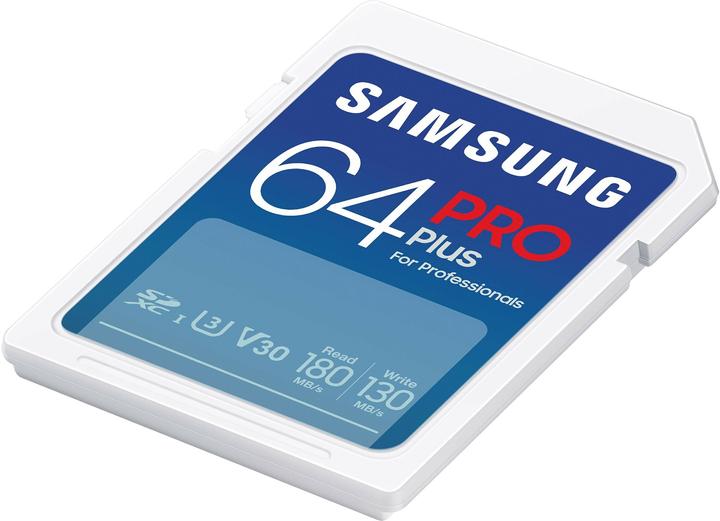 Actual product image Samsung PRO Plus (64 GB, SDXC, U3, UHS-I)
