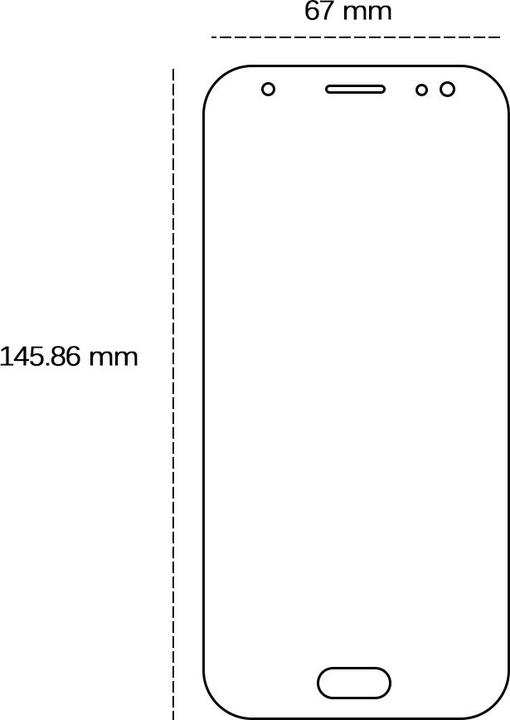 Image du produit OEM Verre trempé 2,5D pour Samsung Galaxy J7 2017 (J730)