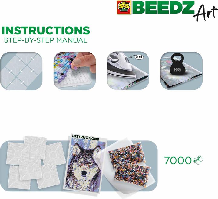 Actual product image Ses Beedz Art - Wolf