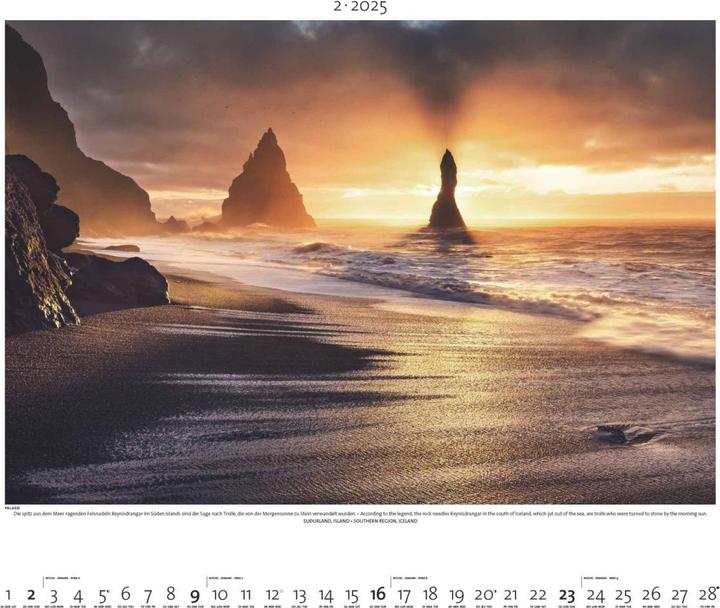 Image du produit Paysage en lumière 2025 - Calendrier illustré - Calendrier poster - 60x50 (50 x 60 cm, Couverture rigide, Allemand)