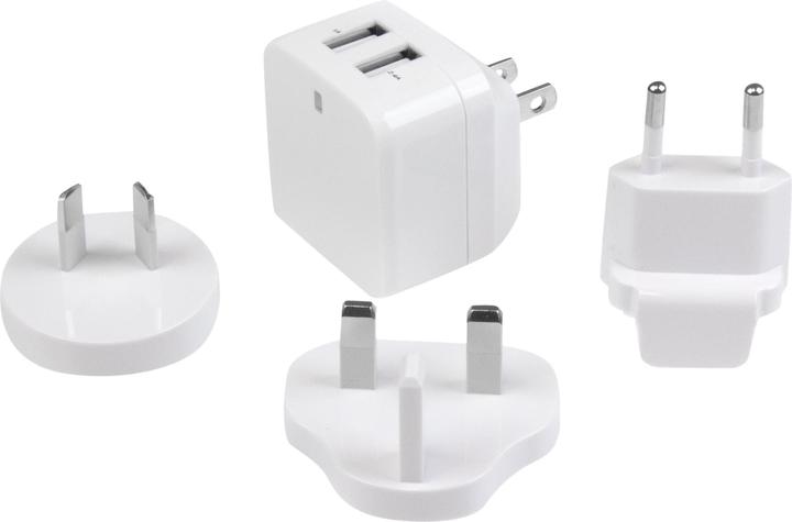 Produktbild StarTech 2 Port USB Ladegerät / Netzteil - 2-fach Ladestecker 17 Watt / 3.4 Amp - Dual Reiseladegerät 110... (17 W)